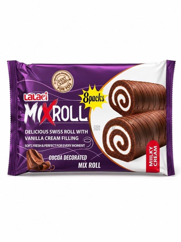 Kekslər Lalaei Mix Roll, 400 q, 8 əd