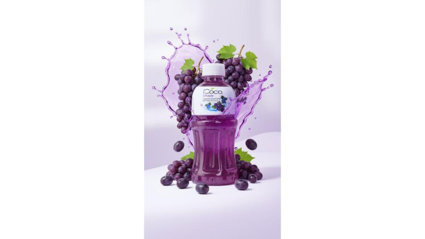 Şirə tərkibli içki iCoco Grape With Nata De, 320 ml