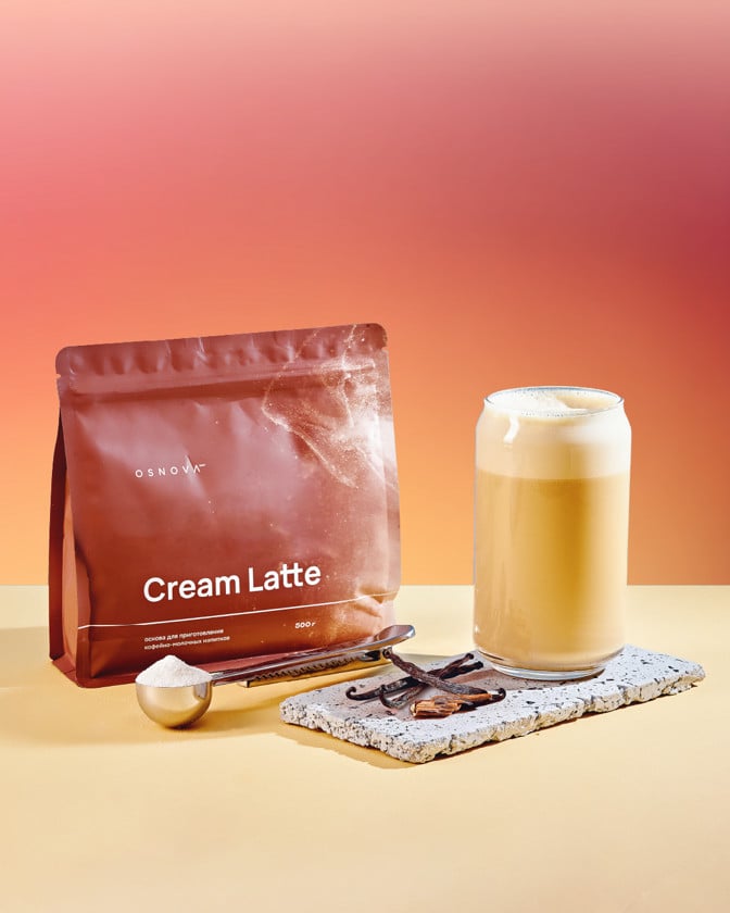 Qəhvə hazırlanması üçün toz Osnova Tech Cream Latte Vanil, 500 q