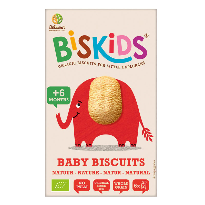 Peçenye BISKIDS Natural, 6 ayından, 6x120 q