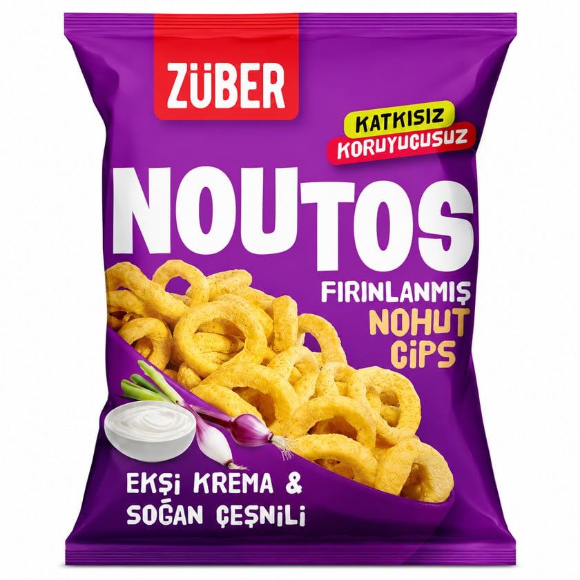 Çips Züber, soğan/qaymaq, 55 q