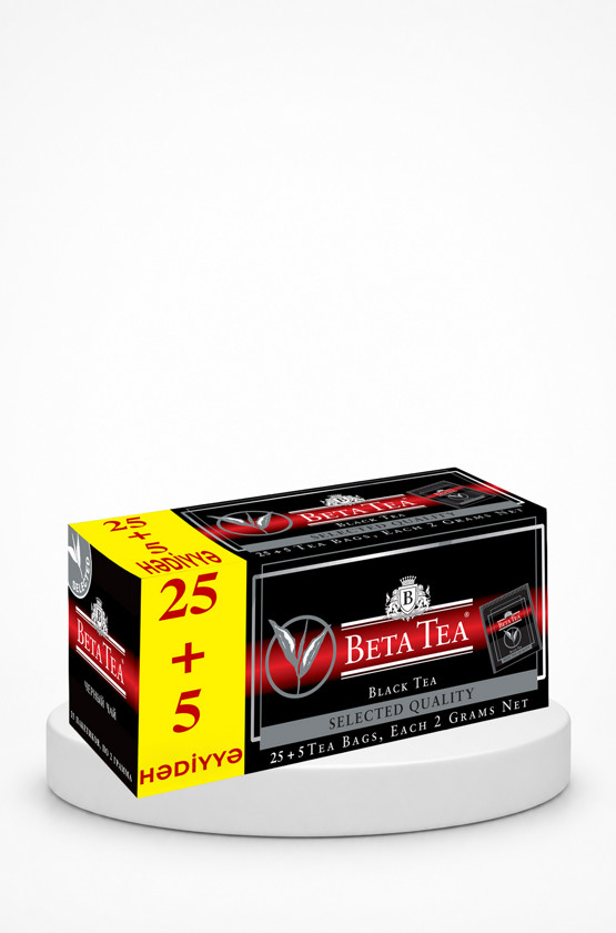 Paket çayı Beta, Selected Quality Tea Bags 30, Seylon, Təbii qara çay, 30*2 q