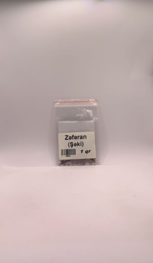 Zəfəran Şəki, 1 qr