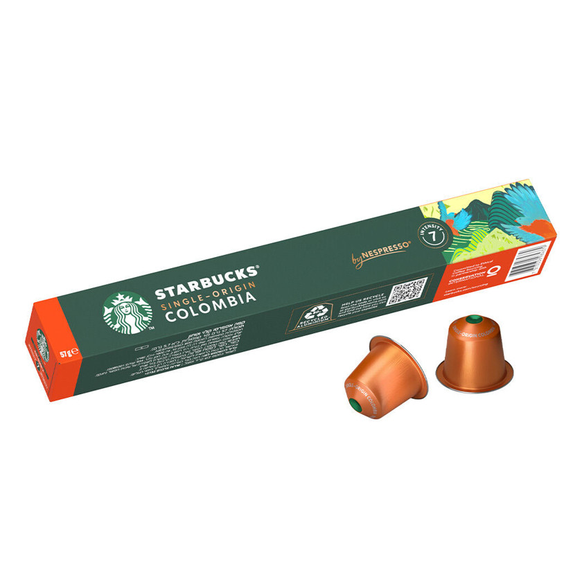 Kapsullu qəhvə Starbucks Nespresso Colombia, 100% Arabika kofe