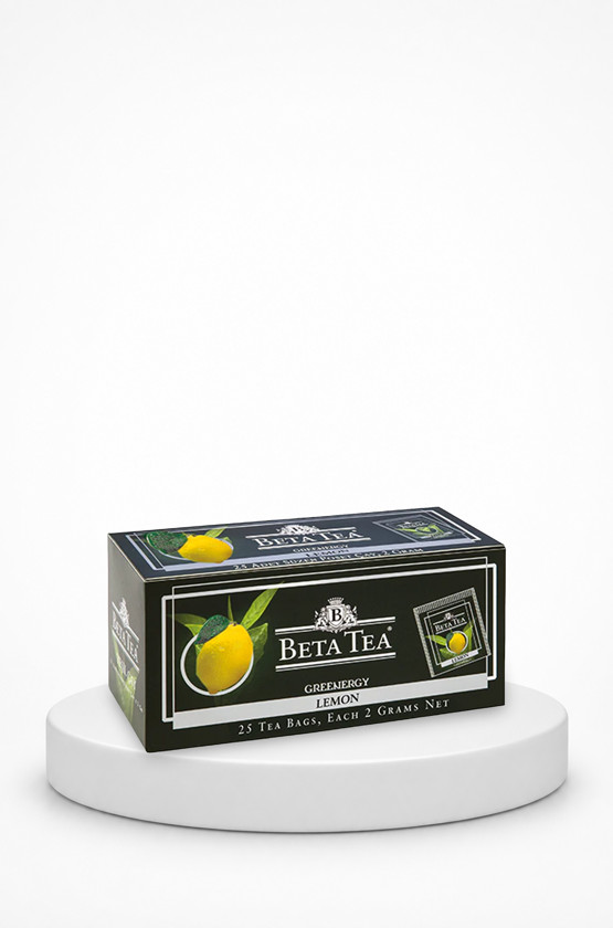 Paket çayı Beta Green Energy Lemon, 25x2 q