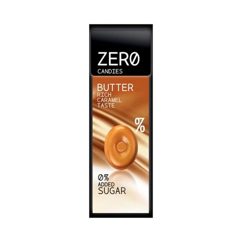 Şəkərsiz konfet Zero, karamel, 32 q