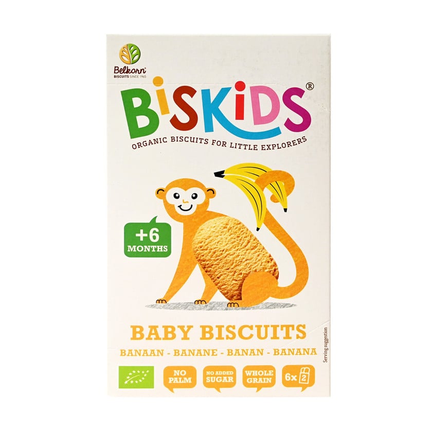Uşaq peçenyesi BISKIDS bananla, 6 ayından, 6x120 q