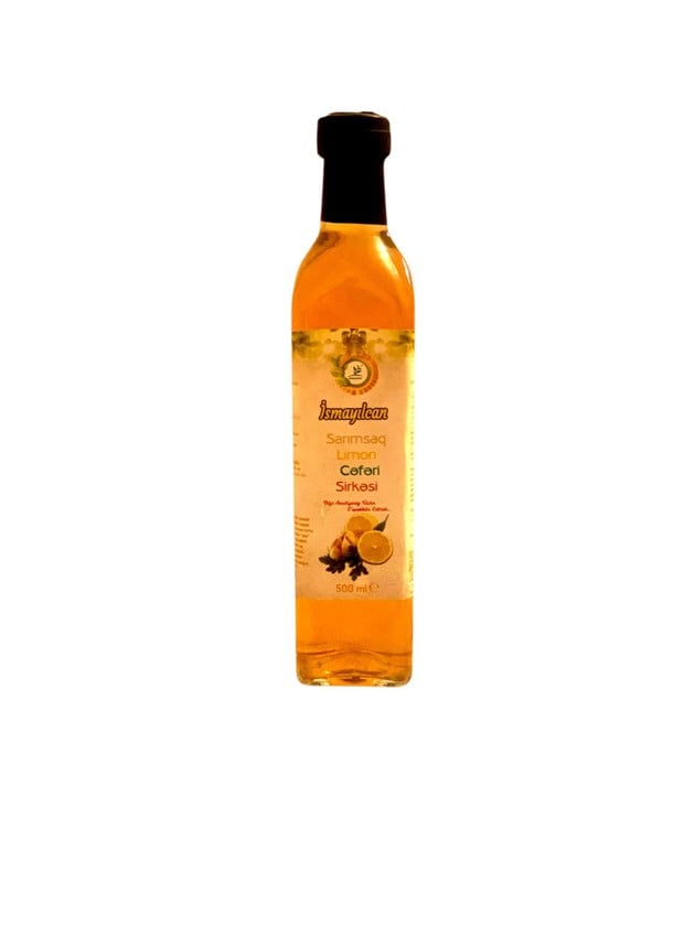 Sarımsaq, limon, zəncəfil sirkəsi İsmayılcan 500 ml