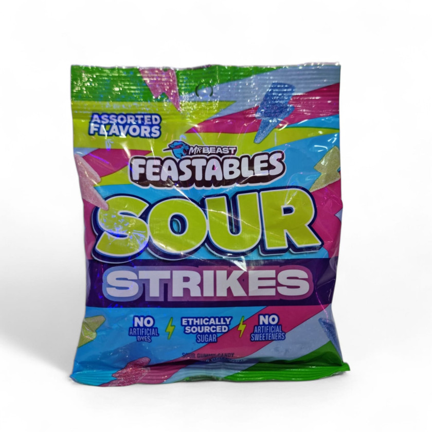 Jelebon Feastables Sour Strikes, 127 q