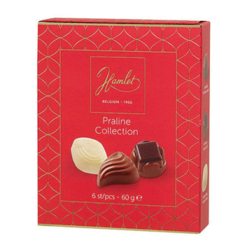 Qutuda konfetlər Hamlet Praline collection, assorti, 60 q