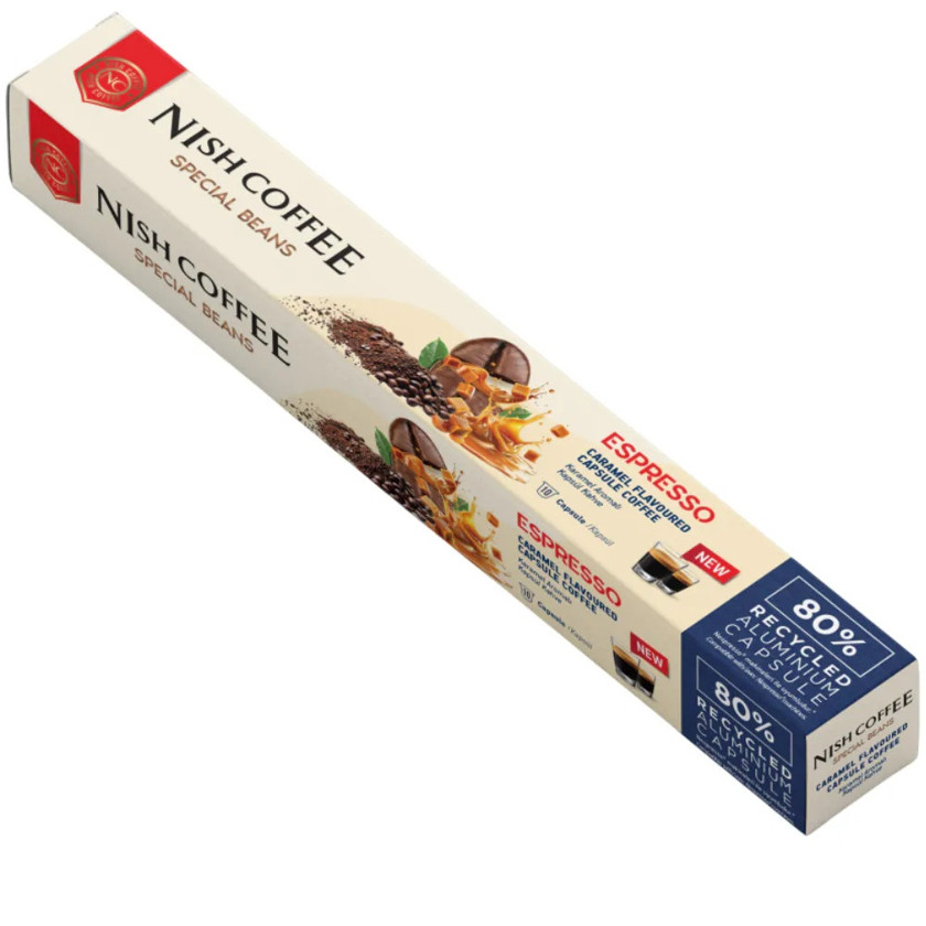 Qəhvəbişirən üçün kapsul Nish Nespresso Espresso Caramel, 10 əd