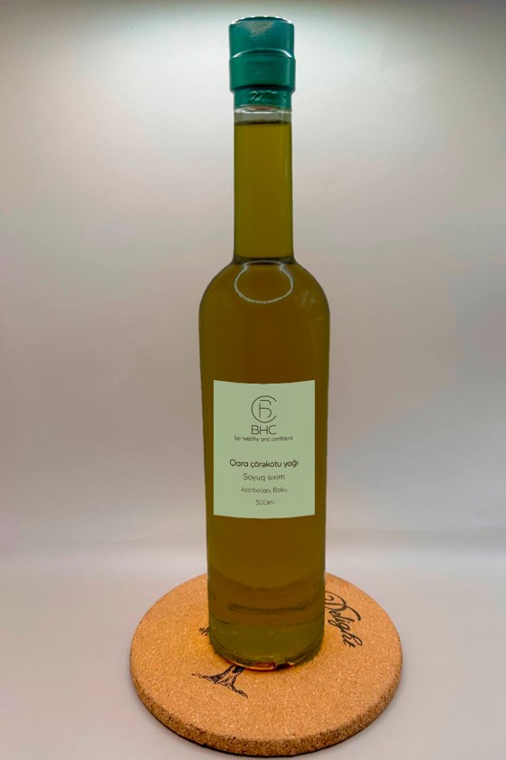 Qara çörəkotu yağı BHC, soyuq sıxım, 500 ml