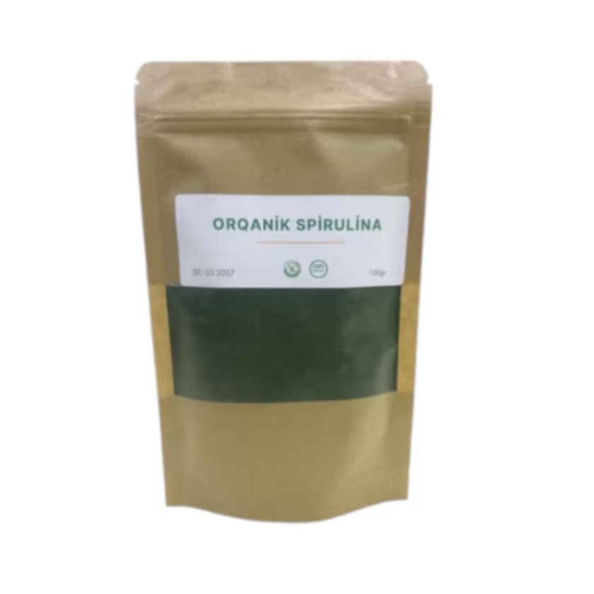 Üzvi spirulina tozu 100 qr