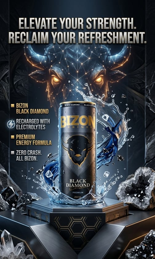 Enerji içkisi Bizon Black Diamond, 250 ml