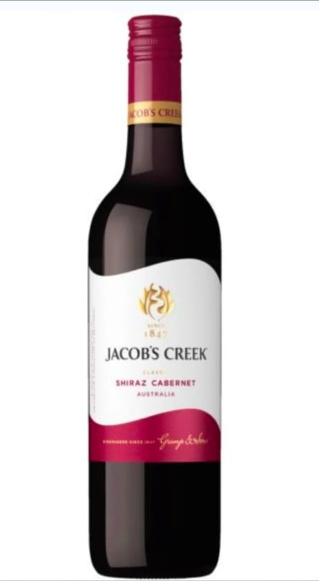 Jacob Creek red dry wine