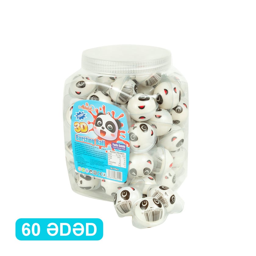 Jelebon Akbulak Panda Gummy, 60x8 q