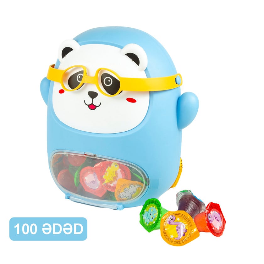 Jele konfetlər Akbulak Panda Blue, 13 qr, 100 əd