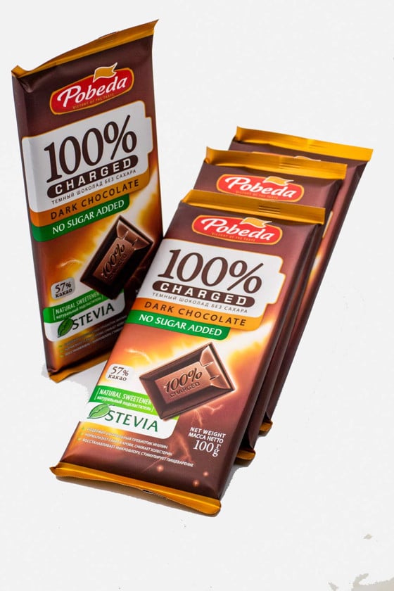 Şekersiz şokolad, tünd, 100 q