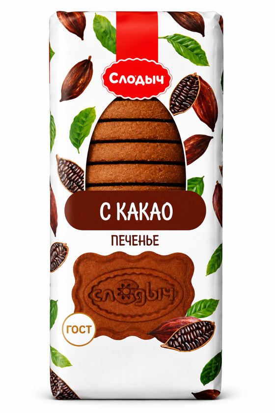 Peçenye Слодыч Kakao, dad gücləndiriciləri olmadan, 390 q