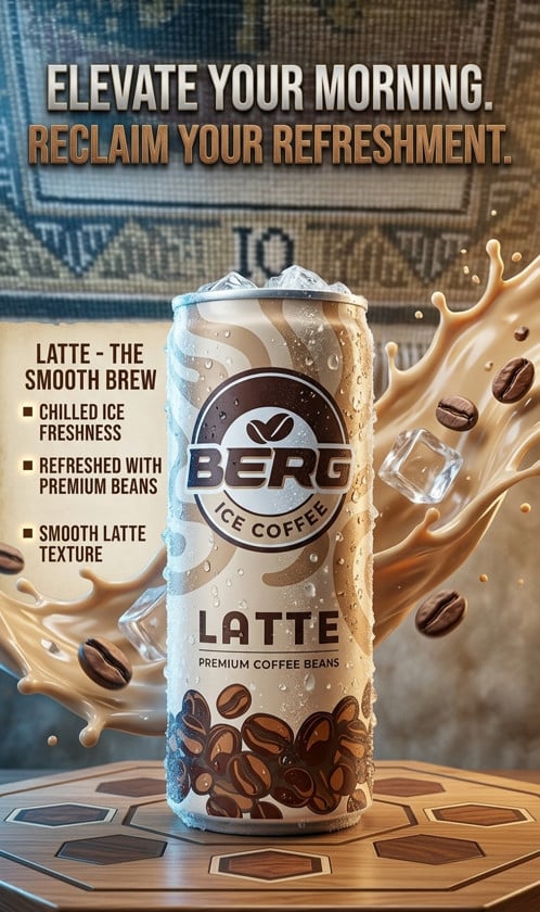 Soyuq qəhvə Berg Cold Coffee Latte, 250 ml