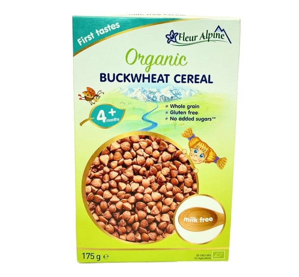 Südsüz qarabaşaq sıyığı Fleur Alpine Organic, 4 aydan, 175 q