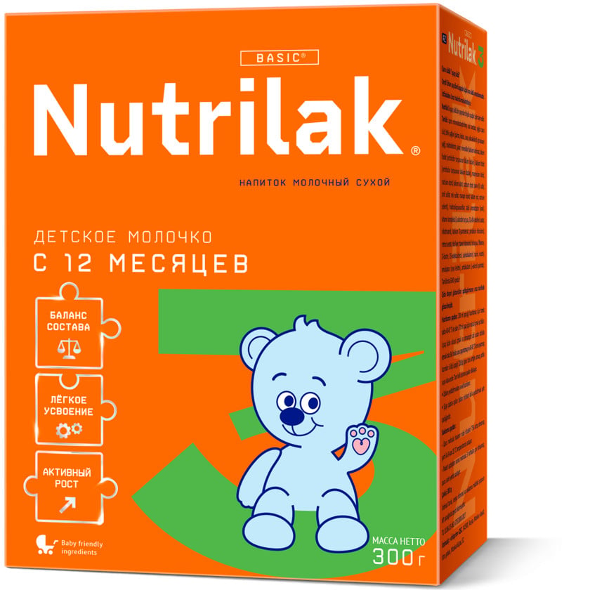 Uşaq üçün qarışıq Nutrilak 3, 300 q