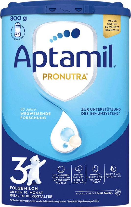 Quru südlü qatışıq Aptamil Pronutra 3, 10+ ay, 800 q