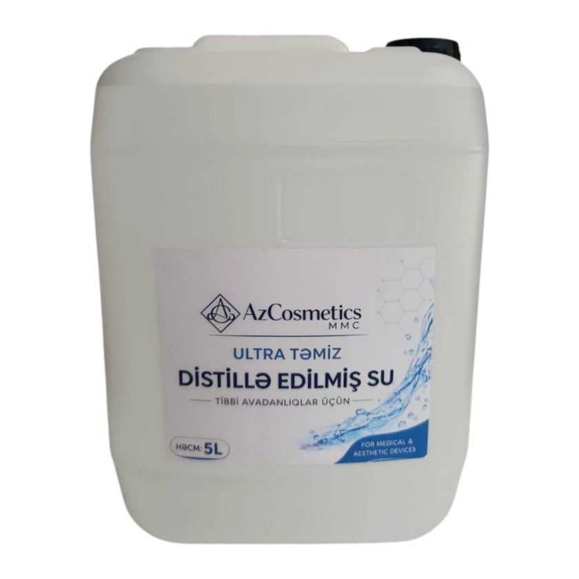 Distillə edilmiş su AzCosmetics 5 l