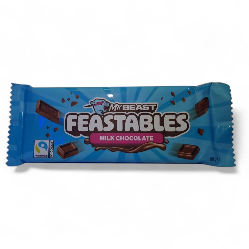 Şokolad Feastables Milk Chocolate, 60 q