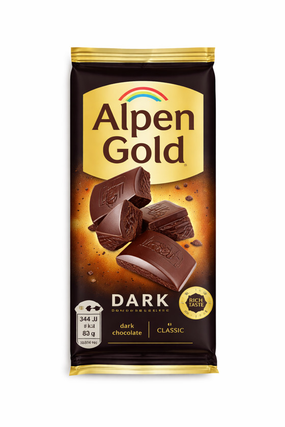 Tünd şokolad Alpen Gold, 80qr