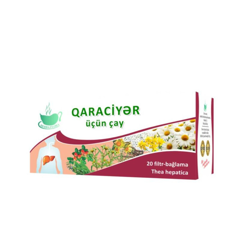 Çay Qaraciyər üçün Herba Flora 20 ədəd