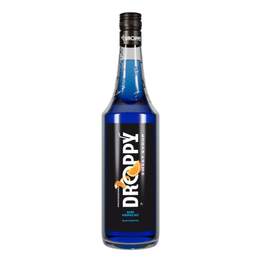 Sirop Droppy Blue Curacao, 1000 ml