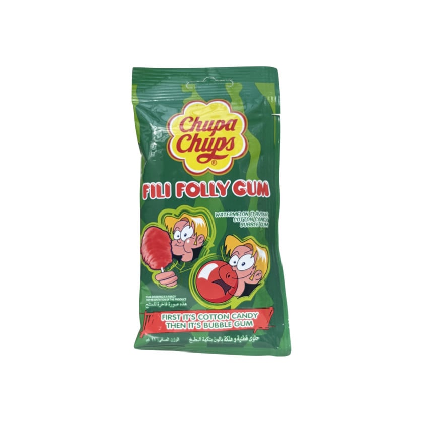 Saqqız Chupa Chups Fili Folly Gum Watermelon Flavour, 11 q