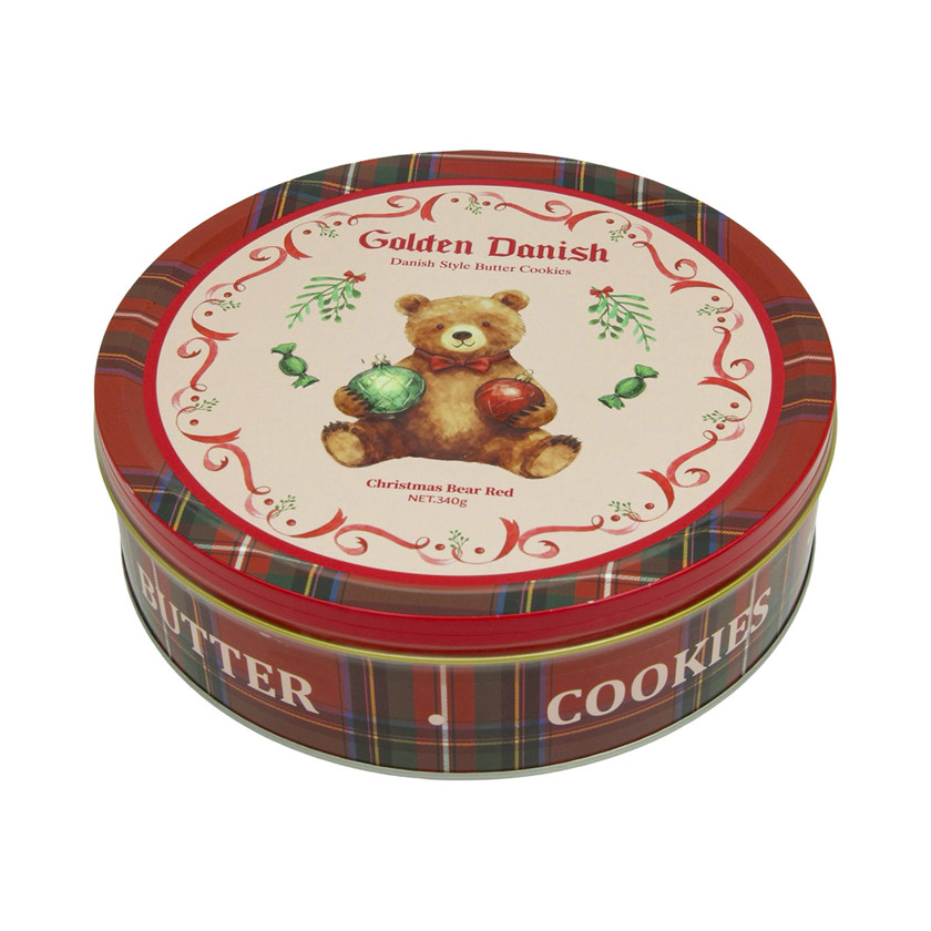 Peçenye Carilo Golden Danish Style Butter Christmas Bear Red, 340 q