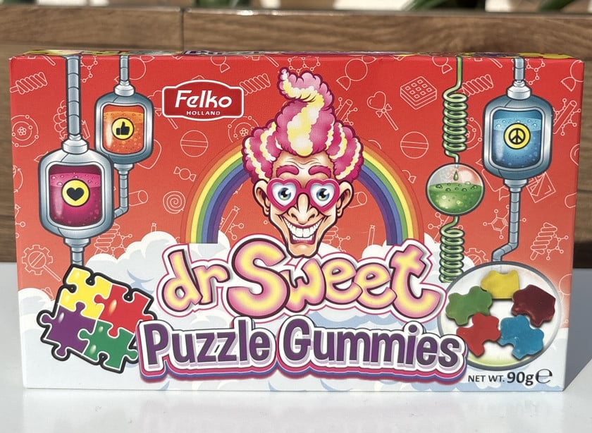 Çeynənən konfetlər Dr.Sweet Puzzle Gummies, 90 q