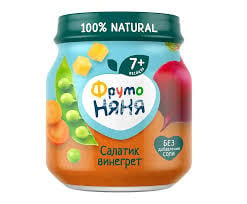 Püre ФрутоНяня, vineqret salatı, 110 q