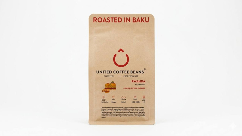 Qəhvə United Coffee Beans Rwanda 200 q