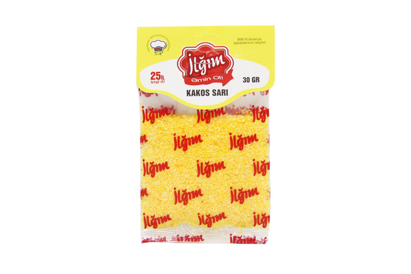Kokos lopaları İlğım, sarı, 30 q