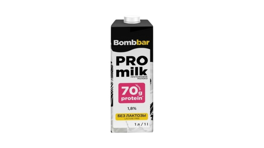Proteinli süd Bombbar, laktozsuz, 1 l