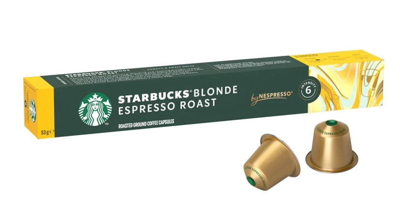 Kapsullu qəhvə Starbucks Blonde Nespresso Espresso Roast, 10 əd
