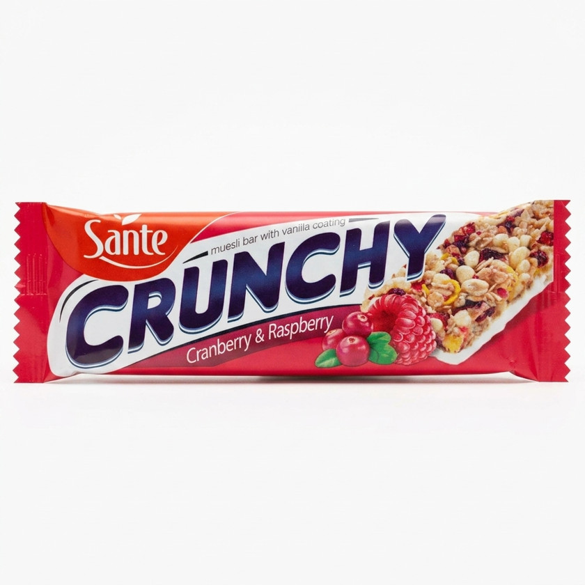 Baton-müsli Crunchy, mərcanı və Moruqla, 40 q