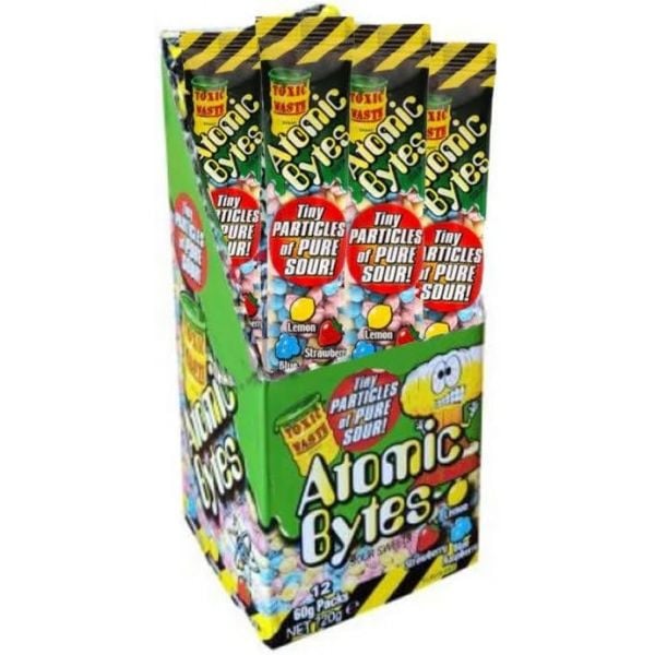 Çeynənən konfetlər Toxic Waste Atomic Bytes, 60 q