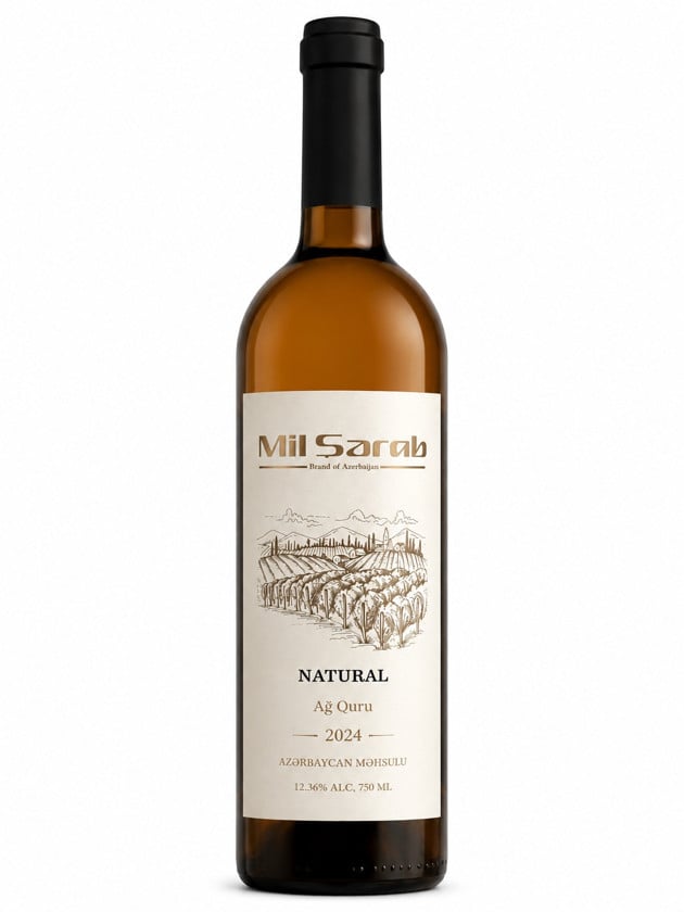 Ağ şərab Mil, 750 ml