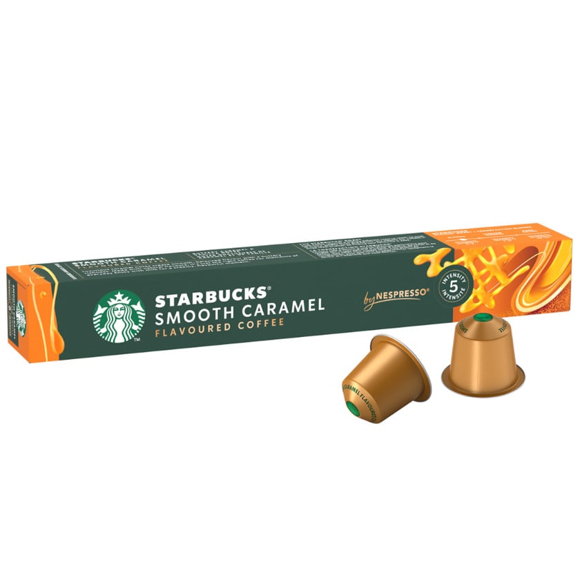 Kapsullarda qəhvə Starbucks Nespresso Smooth Caramel