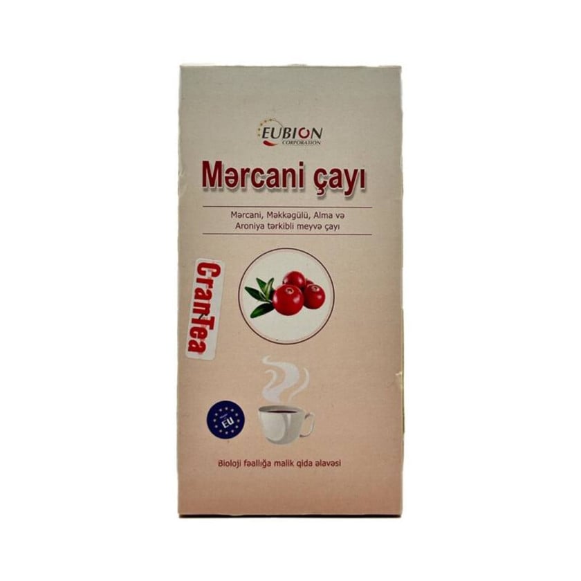 Çay Cranberry cran tea, 20 ədəd