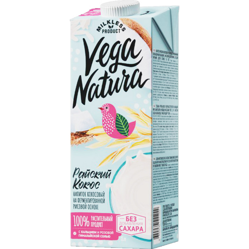 Kokos içkisi Vega Natura Райский кокос, 1 l