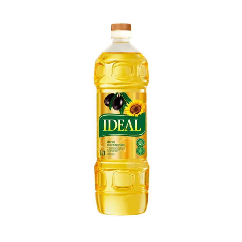 Günəbaxan yağı zeytun yağı əlavəsi ilə IDEAL, 1 l