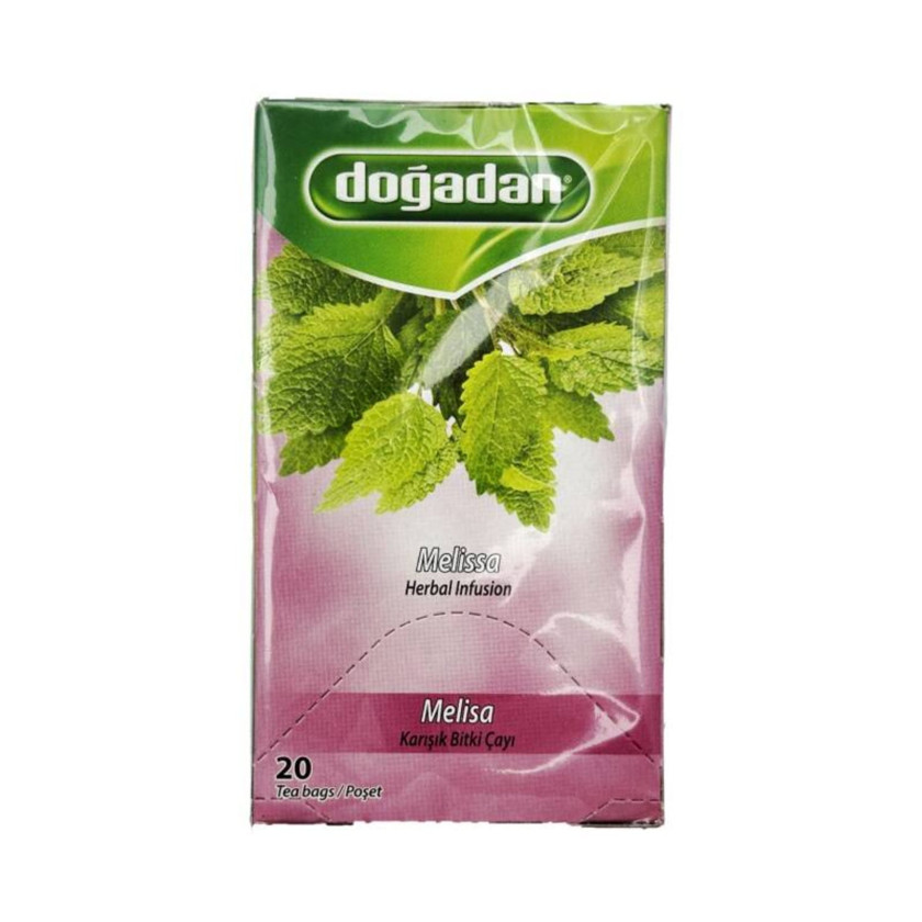 Paketləşdirilmiş çay Doğadan melissa ilə, 20 ədəd