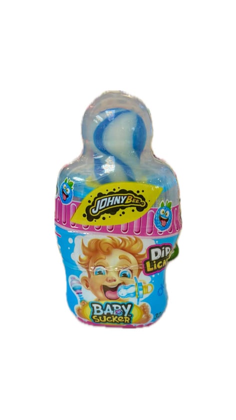 Lollipop Johny Bee Baby Blue Raspberry, 32 q