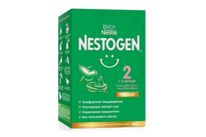 Quru südlü qatışıq Nestogen 2, 6 aydan, 600 q - 62582